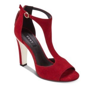 DKNY Colby T-Strap Red Heels